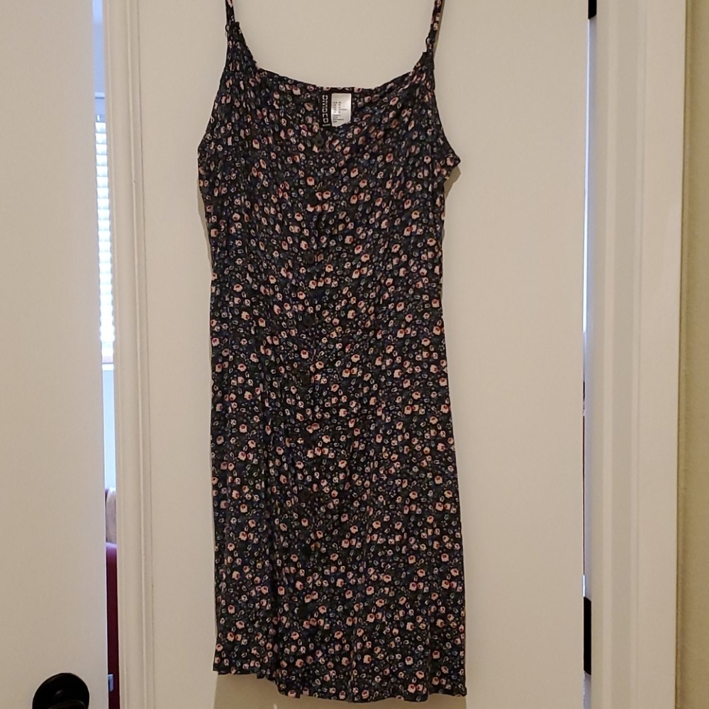 H & M Divided Floral Sundress Sz 14